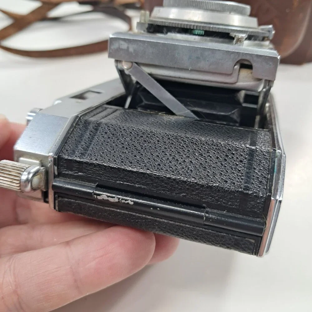 AGFA KARAT 36 film CAMERA SYNCHRO-COMPUR Folding Rangefinder‎ Rodenstock Heligon